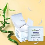 Mahinsure 100% Organic Bamboo Fibre Daily Liners/ Panty Liners for Women (Skin-Friendly - 155MM) - Pack of 20 Liners