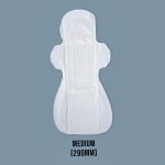 Mahinsure Combo Pack of Bamboo Fibre Sanitary Pads (Medium Flow 290MM - 12 Pcs + With Disposable Cover + Roll-On +Canvas Pouch) - Image 2