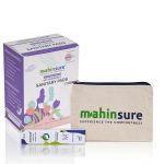 Mahinsure Organic Bamboo Fibre Sanitary Pads (Regular Flow 245MM - 6 Pcs and Medium Flow 290MM - 6 Pcs) - Pack of 12 Pcs + With Disposable Cover + Roll On + Canvas Pouch - Image 3