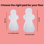 Mahinsure Organic Cotton Sanitary Pads for Women | Medium Flow | Suitable for Sensitive Skin | No Rashes & No Irritation | Ultra-Thin & Super Absorbent | Leak-Proof Protection | XL | Pack of 45 - Image 7