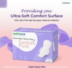 Mahinsure XXXL 420mm Postpartum Sanitary Pads for New Moms – Super Heavy Flow, Maternity & Overnight Protection, Leak-Lock Core, Soft & Rash-Free Comfort (Pack of 10 X 2 = 20 PCS ) - Image 2