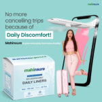 Mahinsure Organic Cotton Panty Liners for Women | Daily Use | Ultra-Thin & Breathable | Suitable for Sensitive Skin | Light Flow & Spotting Care | 155 mm | Pack of 60 (30 × 2) - Image 2