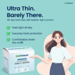 Mahinsure Organic Cotton Panty Liners for Women | Daily Use | Ultra-Thin & Breathable | Suitable for Sensitive Skin | Light Flow & Spotting Care | 155 mm | Pack of 60 (30 × 2) - Image 6