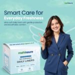 Mahinsure Organic Cotton Panty Liners for Women | Daily Use | Ultra-Thin & Breathable | Suitable for Sensitive Skin | Light Flow & Spotting Care | 155 mm | Pack of 60 (30 × 2) - Image 4