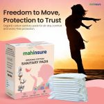 Mahinsure Organic Cotton Sanitary Pads for Women | Medium Flow | Suitable for Sensitive Skin | No Rashes & No Irritation | Ultra-Thin & Super Absorbent | Leak-Proof Protection | XL | Pack of 12 - Image 2