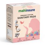 Mahinsure Organic Cotton Sanitary Pads for Women | Light Flow | Suitable for Sensitive Skin | No Rashes & No Irritation | Ultra-Thin & Super Absorbent | Leak-Proof Protection | L | Pack of 12