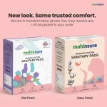 Mahinsure Organic Cotton Sanitary Pads for Women | Medium Flow | Suitable for Sensitive Skin | No Rashes & No Irritation | Ultra-Thin & Super Absorbent | Leak-Proof Protection | XL | Pack of 12 - Image 5