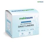 Mahinsure Organic Cotton Panty Liners for Women | Daily Use | Ultra-Thin & Breathable | Suitable for Sensitive Skin | Light Flow & Spotting Care | 155 mm | Pack of 60 (30 × 2)