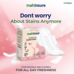 Mahinsure Organic Cotton Sanitary Pads for Women | Medium Flow | Suitable for Sensitive Skin | No Rashes & No Irritation | Ultra-Thin & Super Absorbent | Leak-Proof Protection | XL | Pack of 12 - Image 9